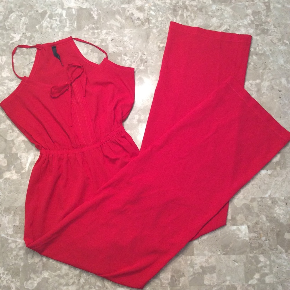 🎈SALE🎈Red Long Jumpsuit Palazzo